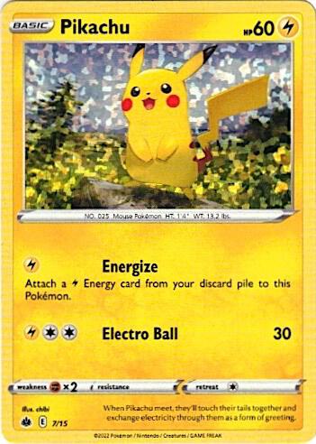 Pikachu 007/015 (McDonald's Promos 2022) - Holofoil