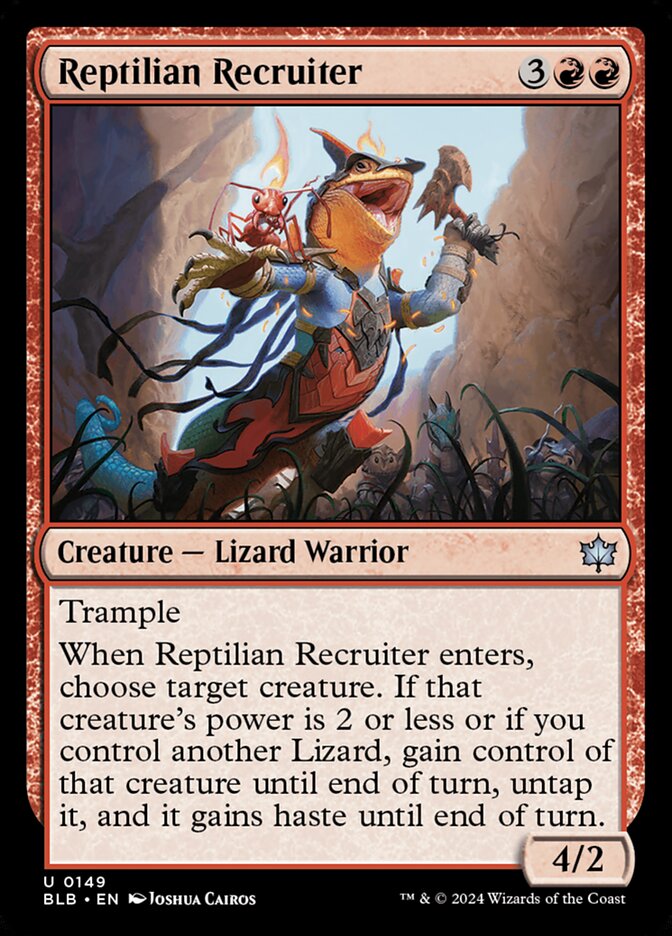Reptilian Recruiter 149 (Bloomburrow) - Foil