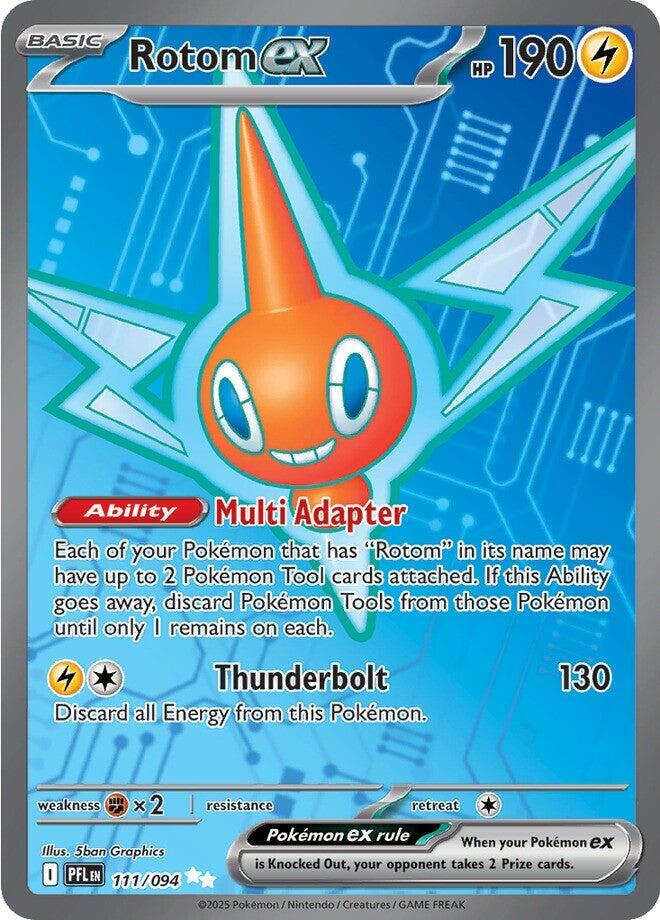 Rotom ex 111/094 (ME02: Phantasmal Flames) - Holofoil