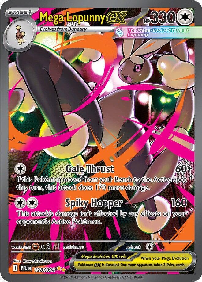 Mega Lopunny ex 128/094 (ME02: Phantasmal Flames) - Holofoil