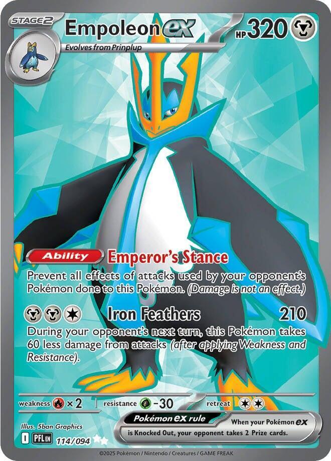 Empoleon ex 114/094 (ME02: Phantasmal Flames) - Holofoil
