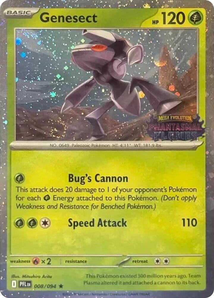 Genesect Best Buy Exclusive 008/094 (Miscellaneous Cards & Products) - Cosmo Holofoil
