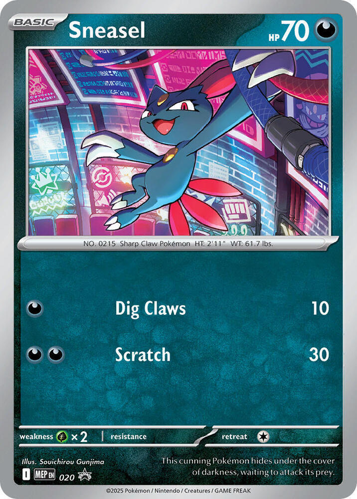 Sneasel 020 (ME: Mega Evolution Promo) - Cosmo Holofoil