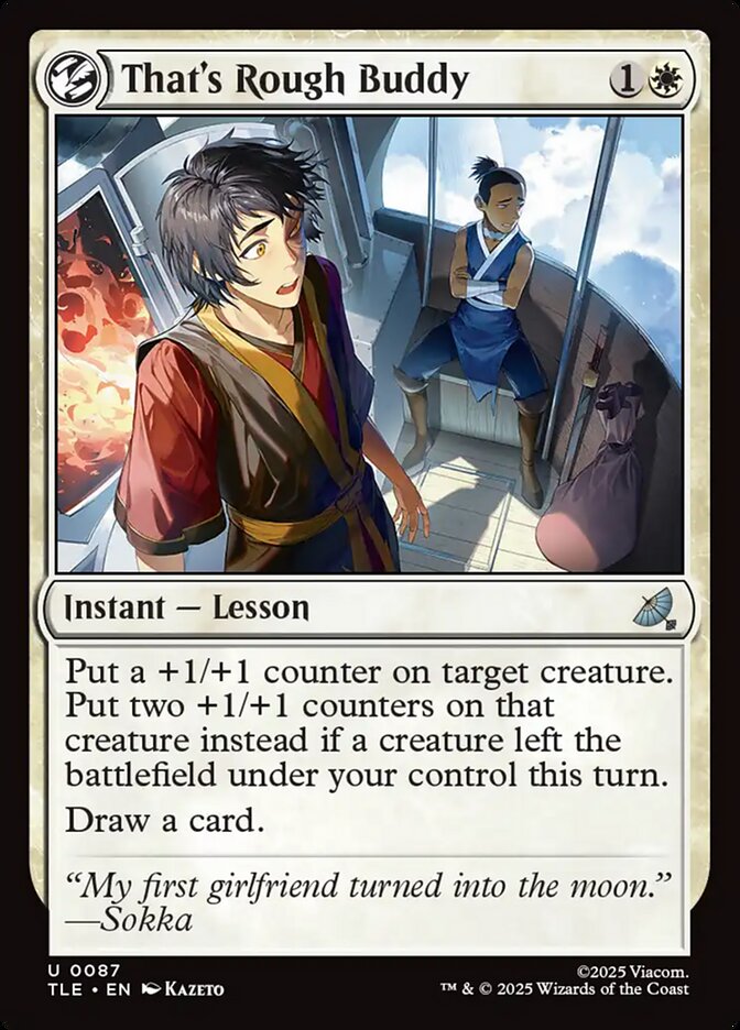 That's Rough Buddy 87/317 (Avatar: The Last Airbender: Eternal-Legal) - Foil