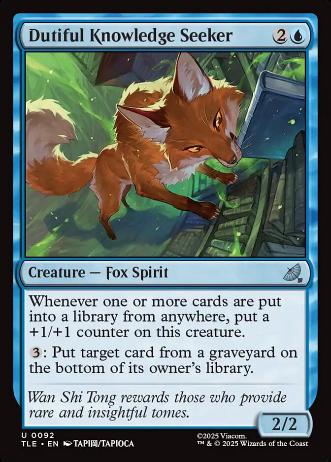 Dutiful Knowledge Seeker 92/317 (Avatar: The Last Airbender: Eternal-Legal) - Foil