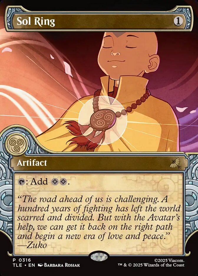 Sol Ring 316 (Avatar: The Last Airbender: Eternal-Legal) - Showcase