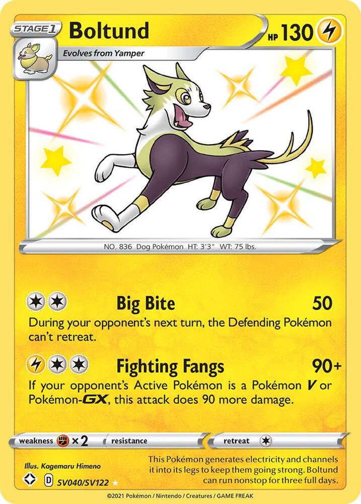 Boltund SV040/SV122 (Shining Fates: Shiny Vault) - Holofoil