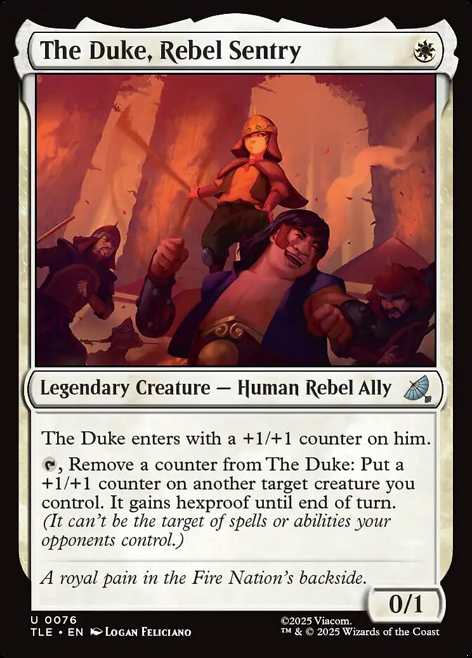 The Duke, Rebel Sentry 76/317 (Avatar: The Last Airbender: Eternal-Legal)