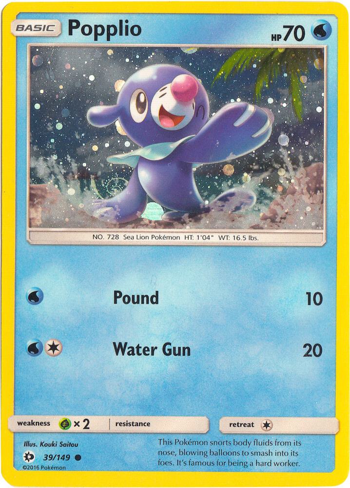 Popplio 039/149 (Miscellaneous Cards & Products) - Cosmo Holofoil