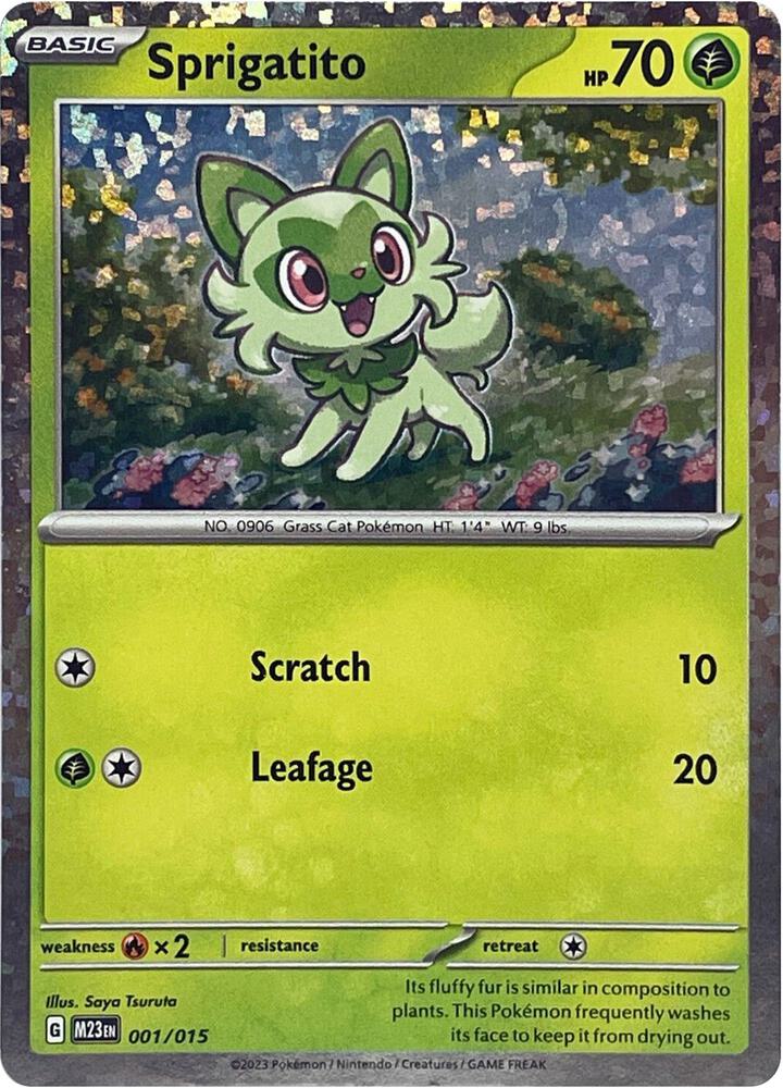Sprigatito 001/015 (McDonald's Promos 2023) - Holofoil
