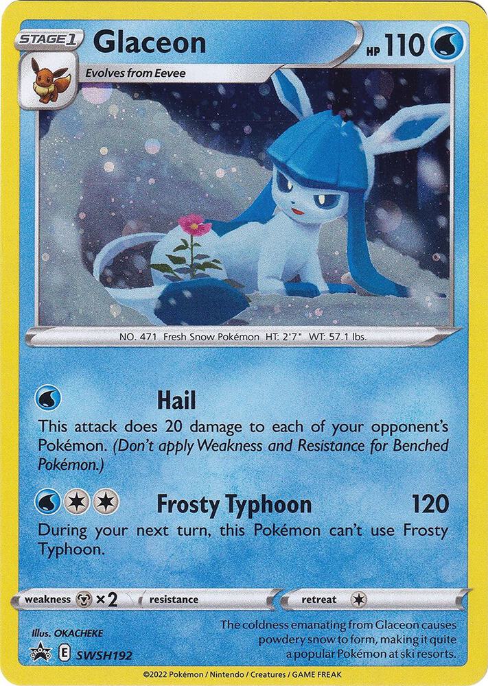 Glaceon SWSH192 (SWSH: Sword & Shield Promo Cards) - Holofoil