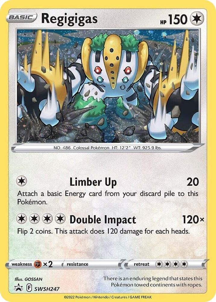 Regigigas SWSH247 (SWSH: Sword & Shield Promo Cards) - Cosmo Holofoil
