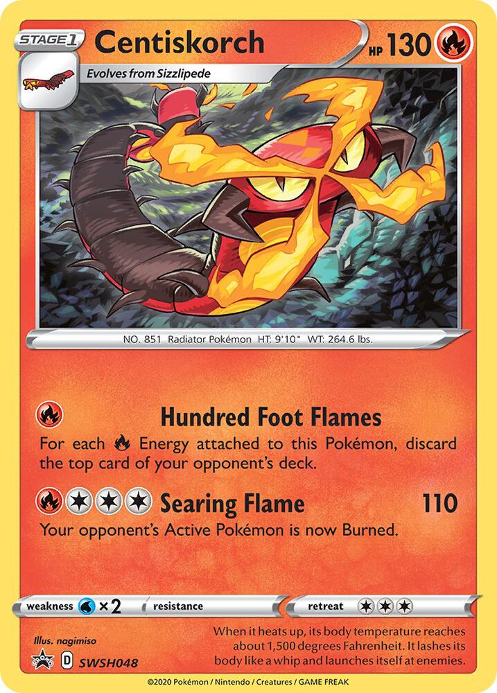 Centiskorch SWSH048 (SWSH: Sword & Shield Promo Cards) - Holofoil