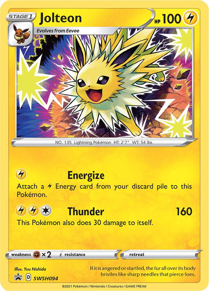 Jolteon SWSH094 (SWSH: Sword & Shield Promo Cards) - Holofoil