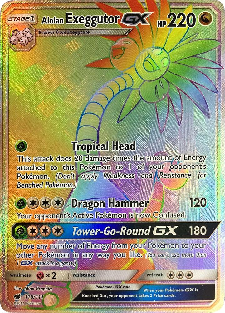 Alolan Exeggutor GX 118/111 (SM - Crimson Invasion) - Holofoil