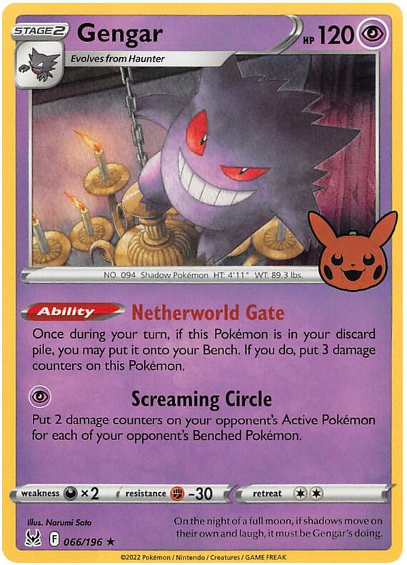 Gengar 066/196 (Trick or Trade BOOster Bundle 2023) - Holofoil