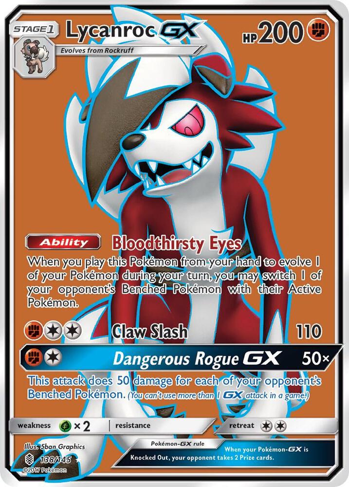 Lycanroc GX 138/145 (SM - Guardians Rising) - Holofoil