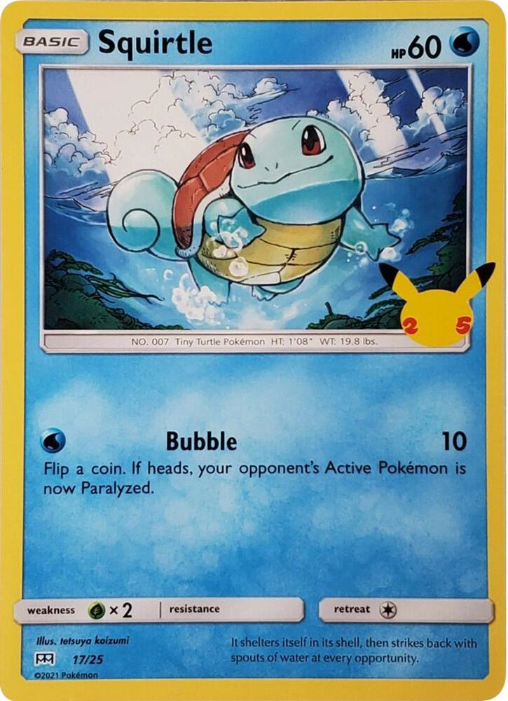 Squirtle 017/025 (McDonald's 25th Anniversary Promos) - Holofoil