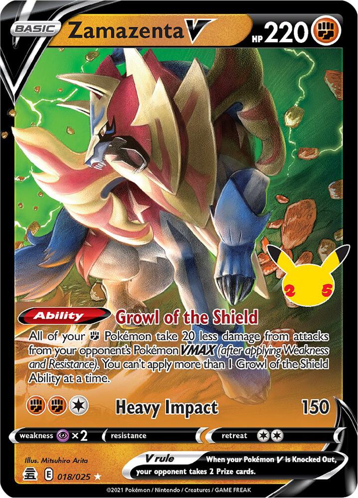 Zamazenta V 018/025 (Celebrations) - Holofoil