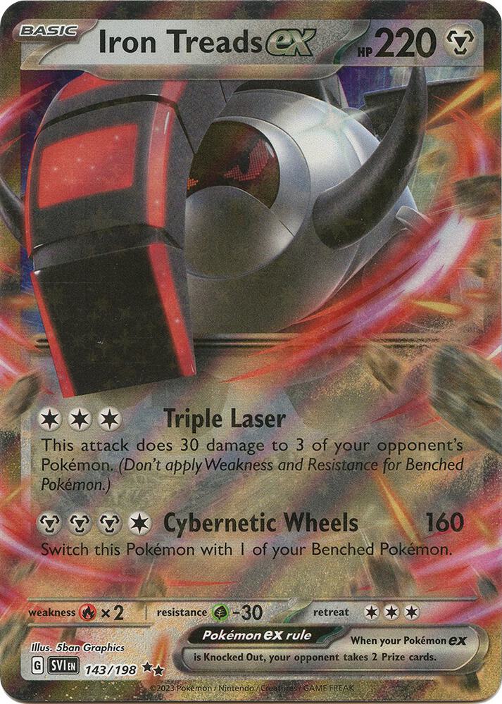 Iron Treads ex 143/198 (SV01: Scarlet & Violet Base Set) - Holofoil