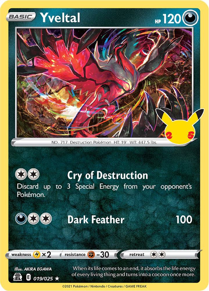 Yveltal 019/025 (Celebrations) - Holofoil