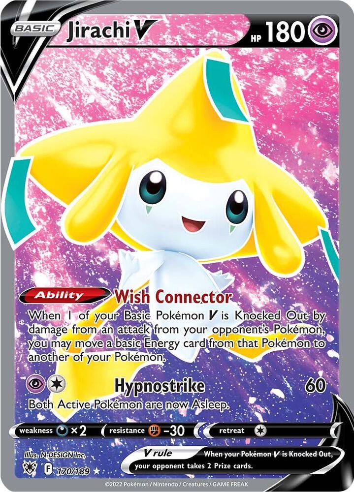 Jirachi V 170/189 (SWSH10: Astral Radiance) - Holofoil