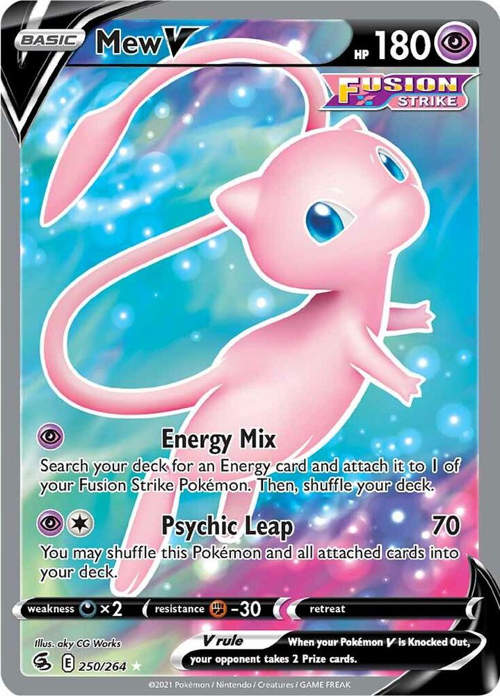 Mew V 250/264 (SWSH08: Fusion Strike) - Holofoil