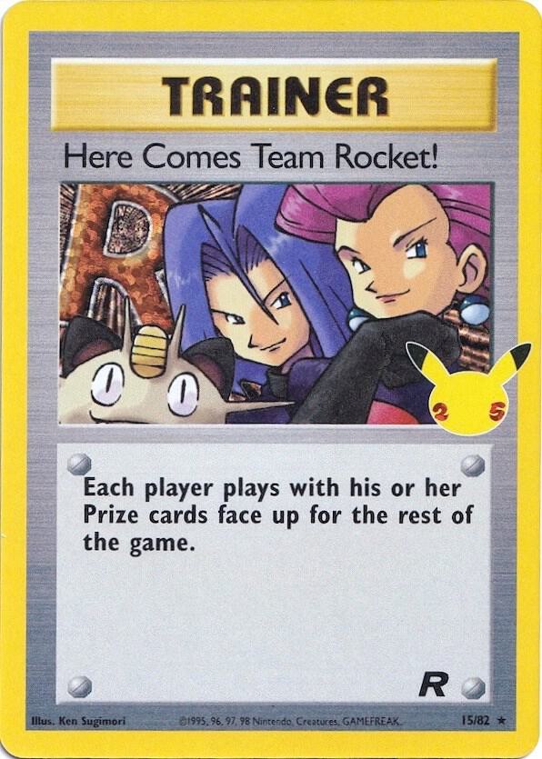 Here Comes Team Rocket! 15/82 (Celebrations: Classic Collection) - Holofoil
