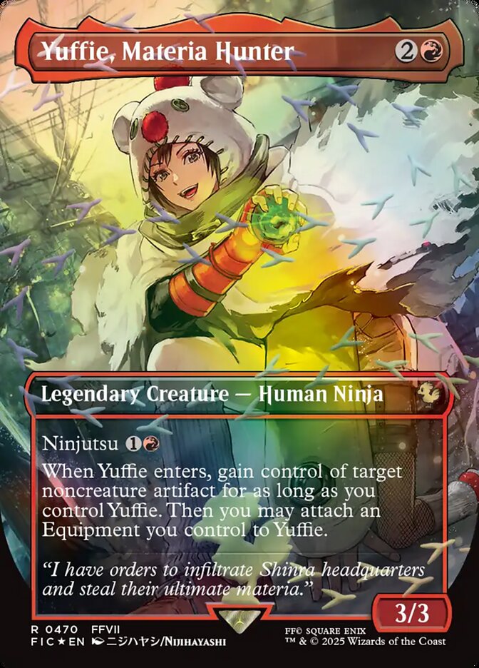 Yuffie, Materia Hunter 470 (Commander: FINAL FANTASY) - Borderless Chocobo Track Foil