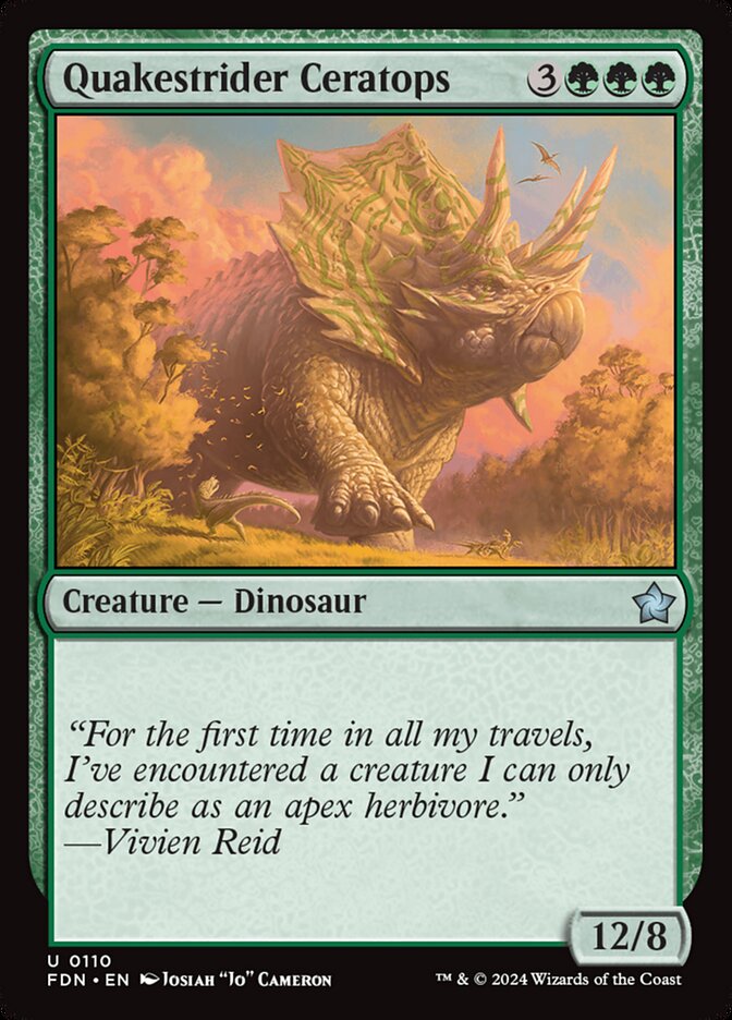 Quakestrider Ceratops 110/291 (Foundations)