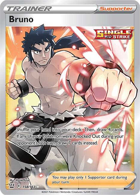 Bruno 158/163 (SWSH05: Battle Styles) - Holofoil