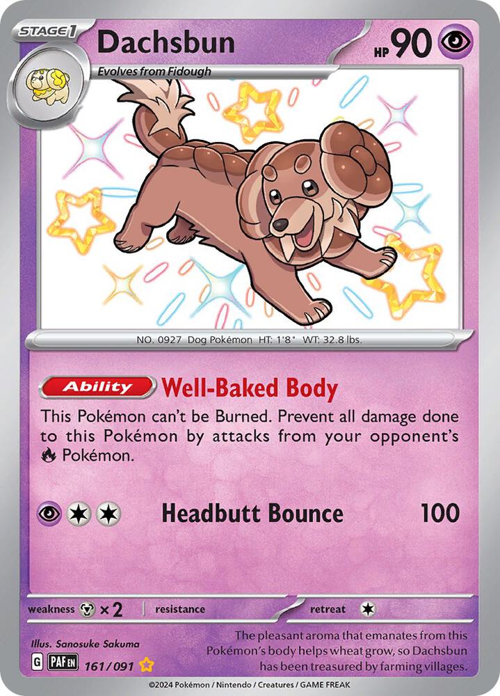 Dachsbun 161/091 (SV: Paldean Fates) - Holofoil