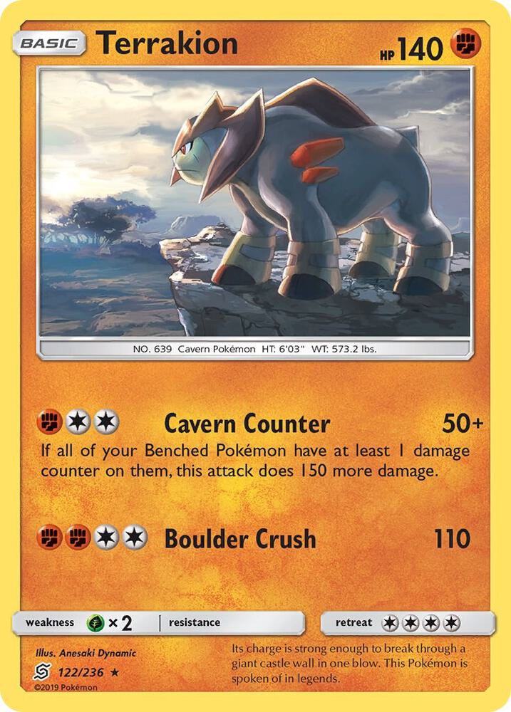 Terrakion 122/236 (SM - Unified Minds) - Holofoil