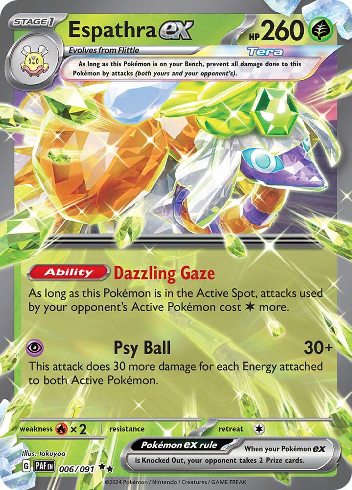 Espathra ex 006/091 (SV: Paldean Fates) - Holofoil