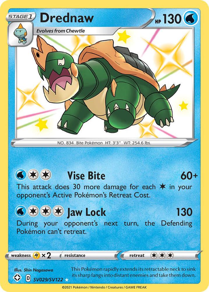 Drednaw SV029/SV122 (Shining Fates: Shiny Vault) - Holofoil