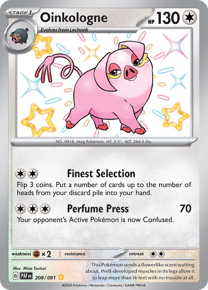 Oinkologne 208/091 (SV: Paldean Fates) - Holofoil