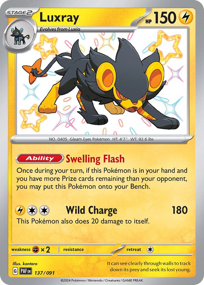Luxray 137/091 (SV: Paldean Fates) - Holofoil
