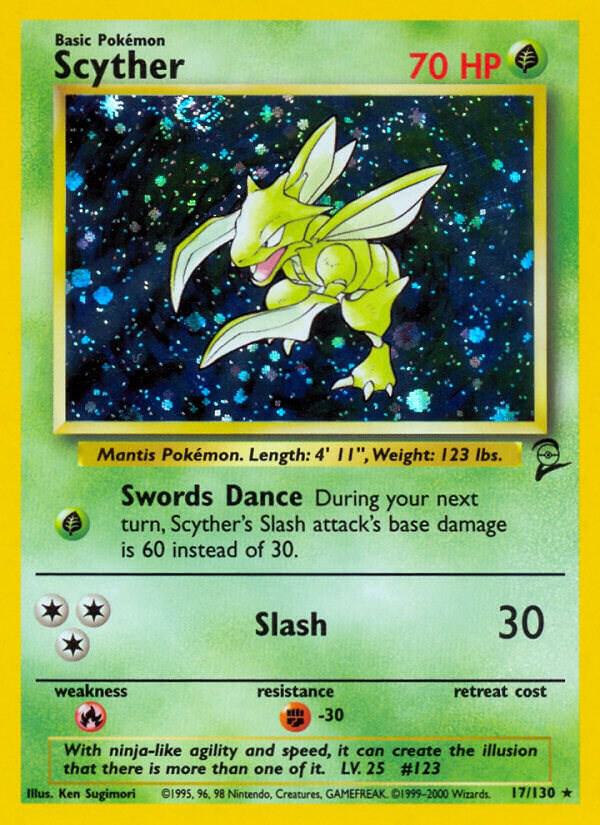 Scyther 017/130 (Base Set 2) - Holofoil