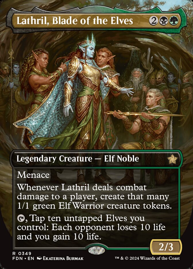 Lathril, Blade of the Elves 349/291 (Foundations) - Borderless