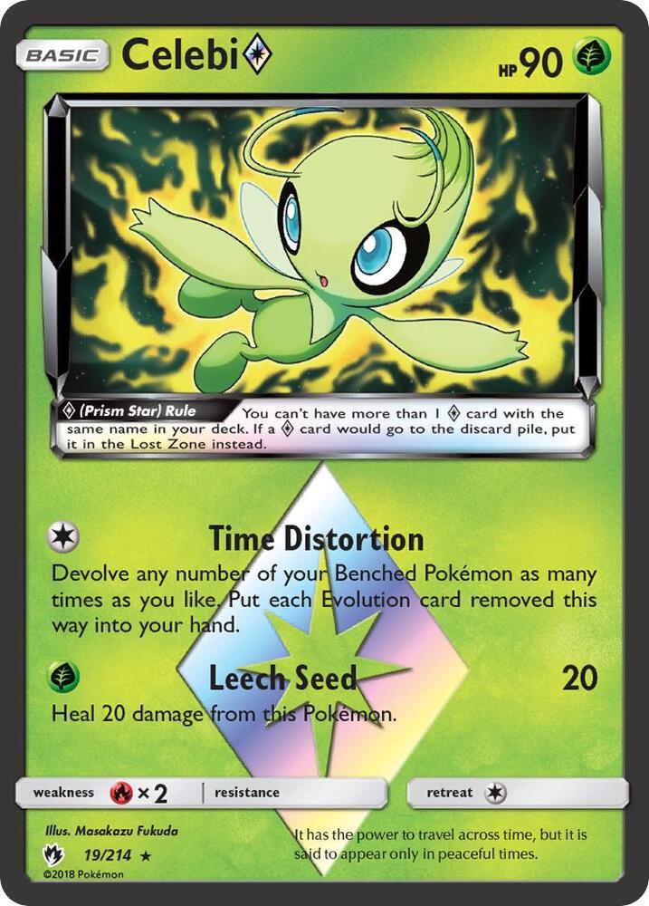Celebi Prism Star 19/214 (SM - Lost Thunder) - Holofoil
