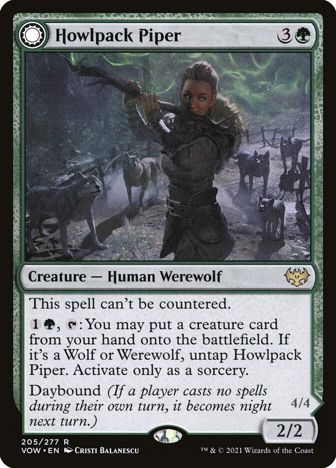 Howlpack Piper 205 (Innistrad: Crimson Vow) - Foil