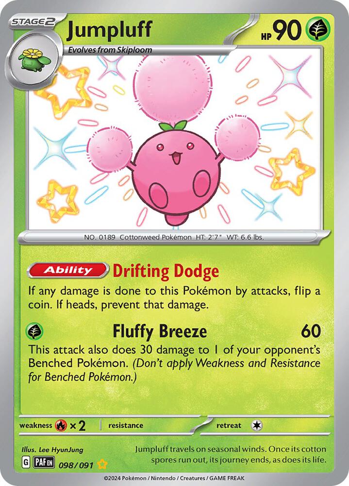 Jumpluff 098/091 (SV: Paldean Fates) - Holofoil