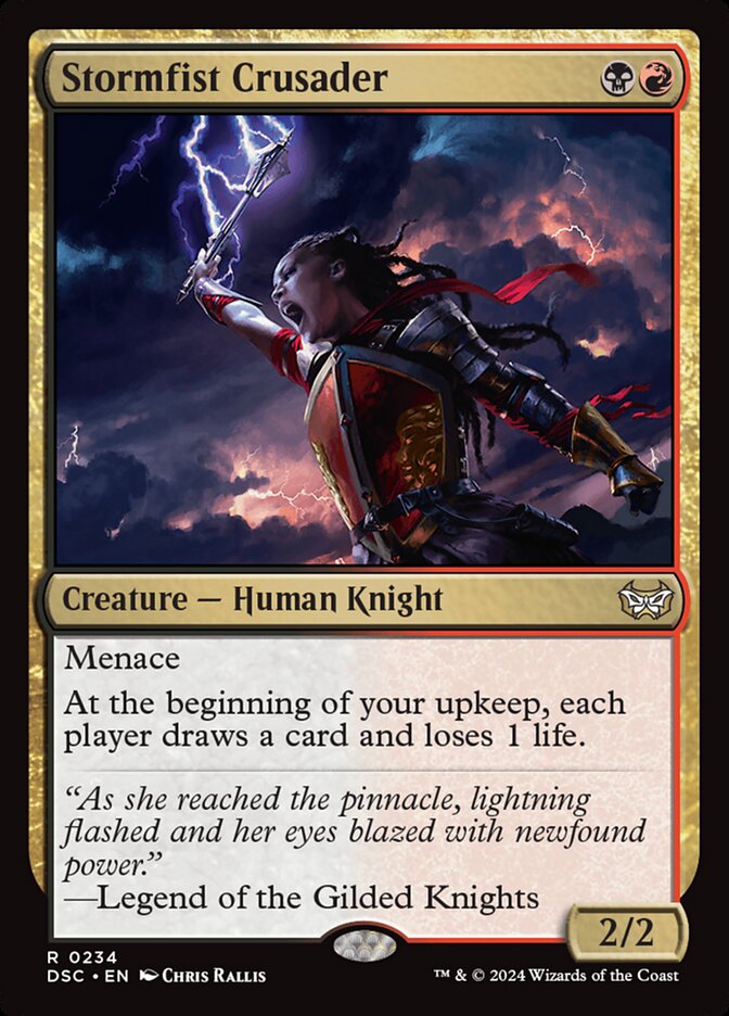 Stormfist Crusader 234/40 (Commander: Duskmourn: House of Horror)