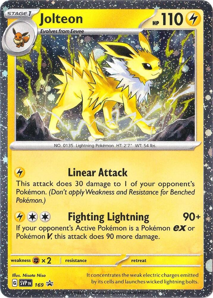 Jolteon 169 Cosmos Holo 169 (SV: Scarlet & Violet Promo Cards) - Cosmo Holofoil