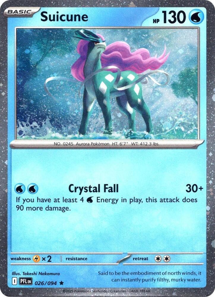 Suicune 026/094 (Miscellaneous Cards & Products) - Cosmo Holofoil