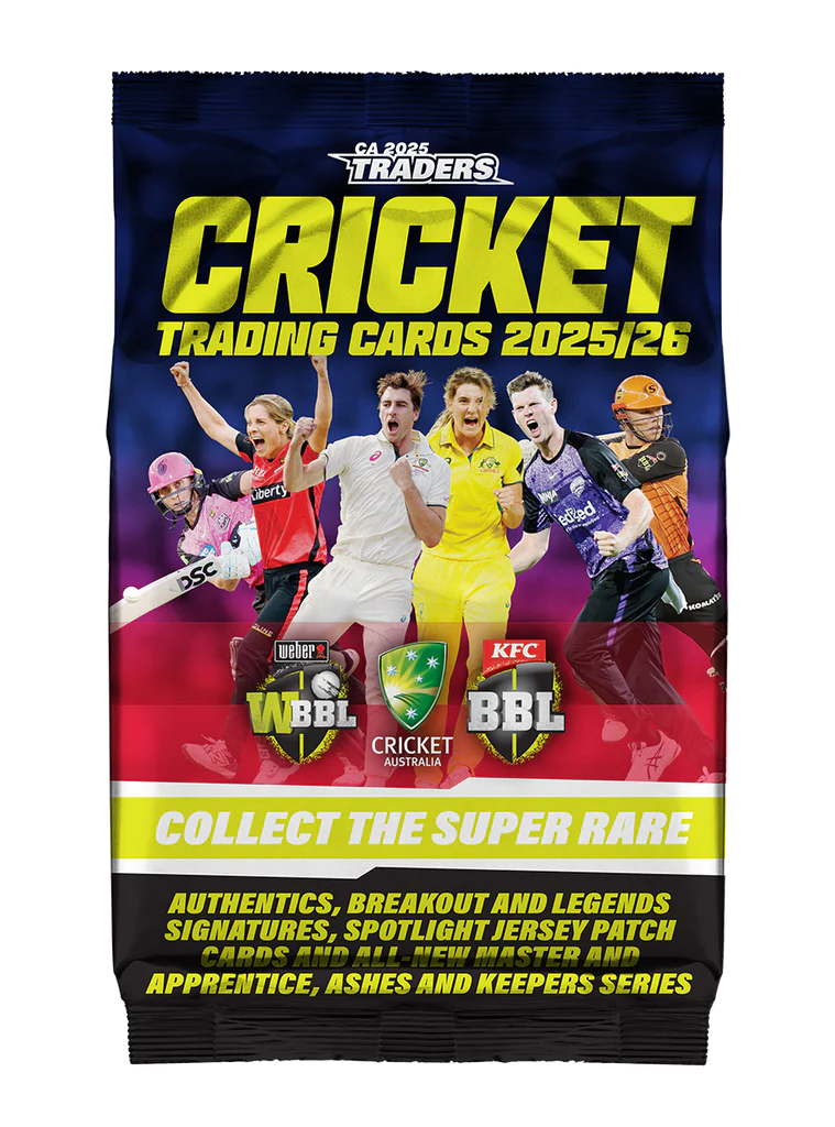 2025-26 TLA CA Cricket Traders Retail Pack (Contains 10 Cards)
