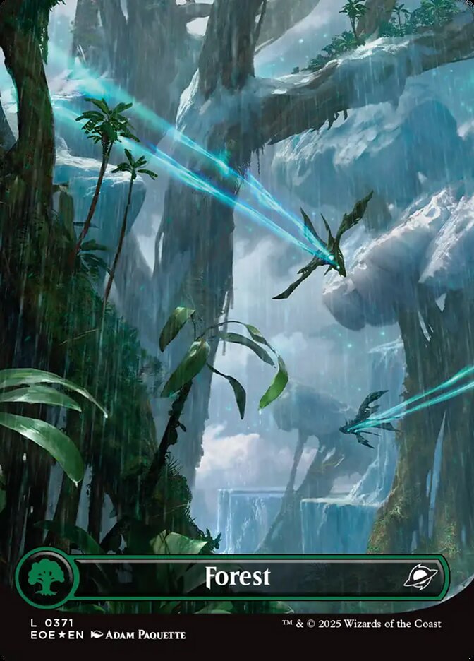 Forest 371/276 (Edge of Eternities) - Full Art Galaxy Foil