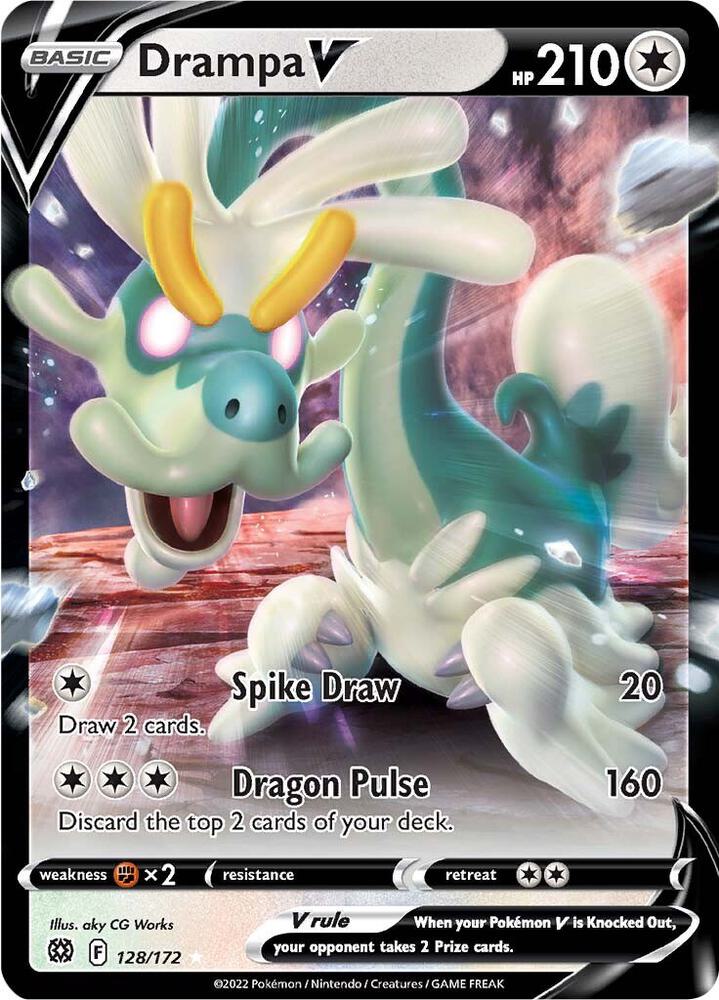Drampa V 128/172 (SWSH09: Brilliant Stars) - Holofoil