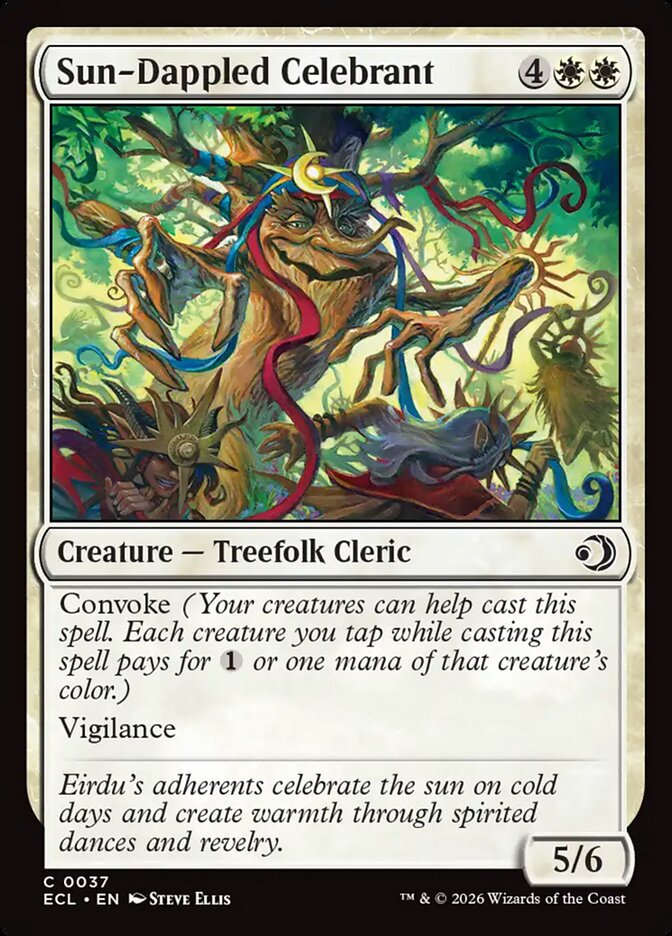 Sun-Dappled Celebrant 37/273 (Lorwyn Eclipsed) - Foil