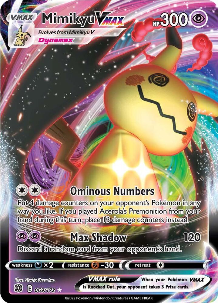 Mimikyu VMAX 069/172 (SWSH09: Brilliant Stars) - Holofoil